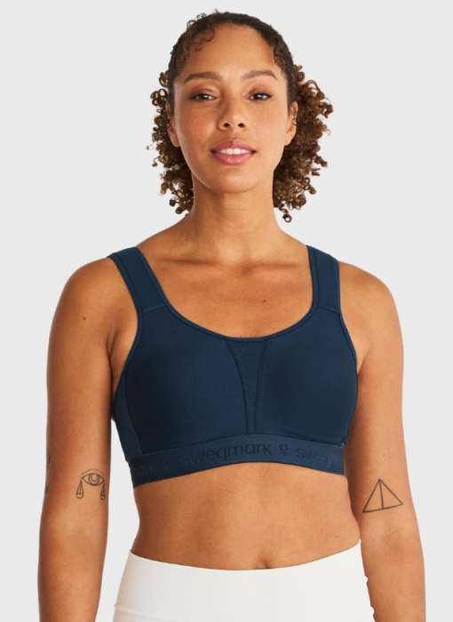 Kimberly Iconic Sport-BH, Dress Blue in de groep Sport-BH bij Underwear Sweden AB (100154-6750)