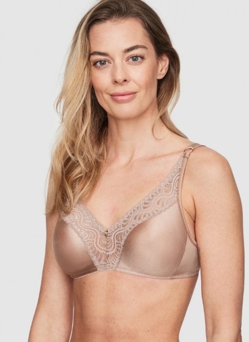 Glitter Voorgevormde BH zonder beugel, Nougat in de groep BH /  bij Underwear Sweden AB (100176-2500)