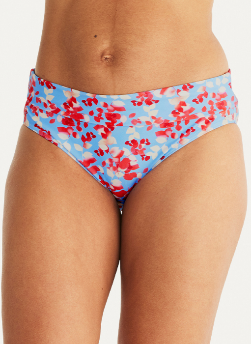 Sicily Bikinibroekje met omvouwbare rand, Summer leaves in de groep Badmode bij Underwear Sweden AB (200146-6230)